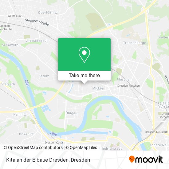 Kita an der Elbaue Dresden map