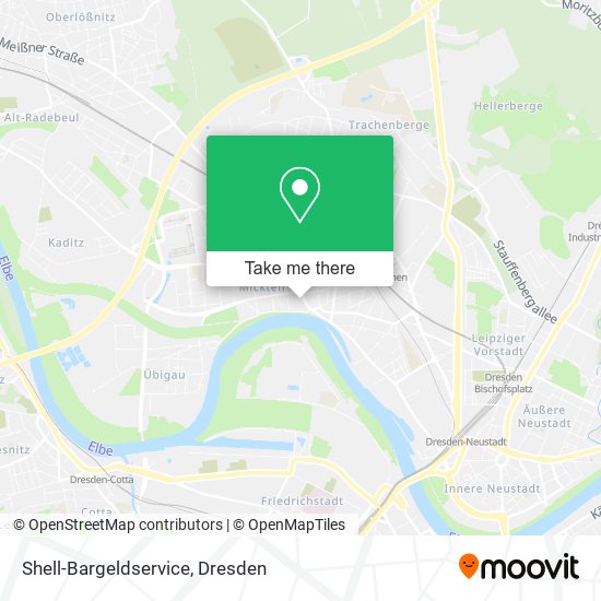 Shell-Bargeldservice map