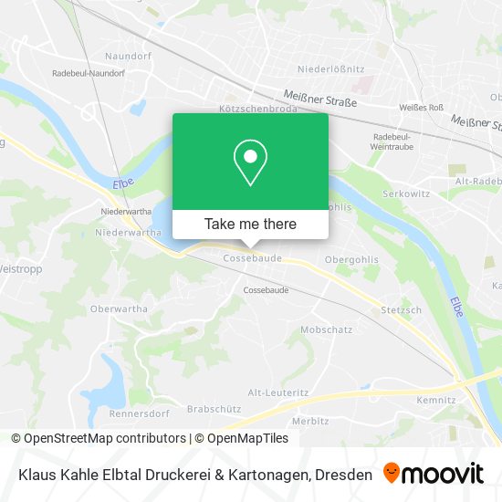 Klaus Kahle Elbtal Druckerei & Kartonagen map