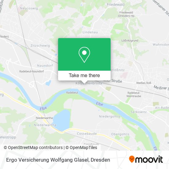 Карта Ergo Versicherung Wolfgang Glasel
