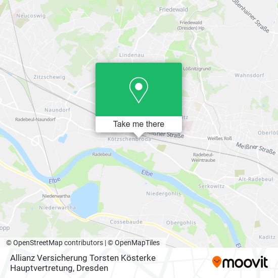 Allianz Versicherung Torsten Kösterke Hauptvertretung map