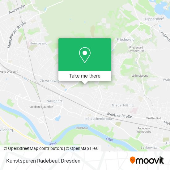 Kunstspuren Radebeul map