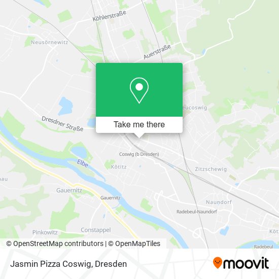 Jasmin Pizza Coswig map