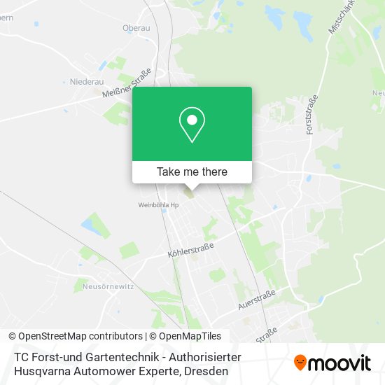 Карта TC Forst-und Gartentechnik - Authorisierter Husqvarna Automower Experte