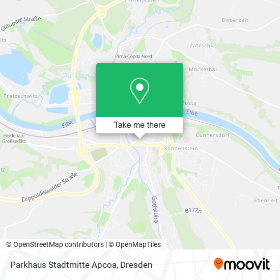 Карта Parkhaus Stadtmitte Apcoa