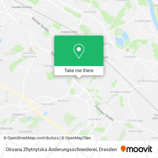 Oksana Zhytnytska Änderungsschneiderei map