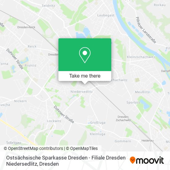 Ostsächsische Sparkasse Dresden - Filiale Dresden Niedersedlitz map