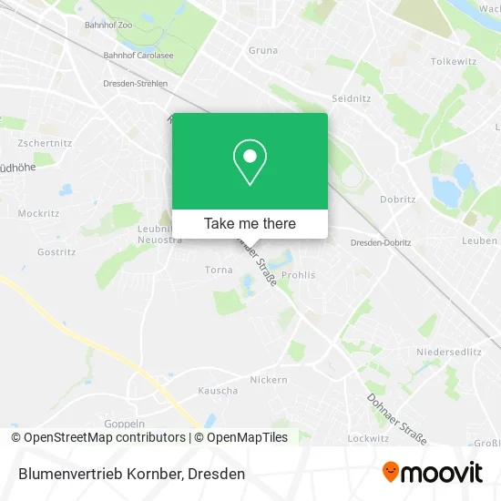 Карта Blumenvertrieb Kornber