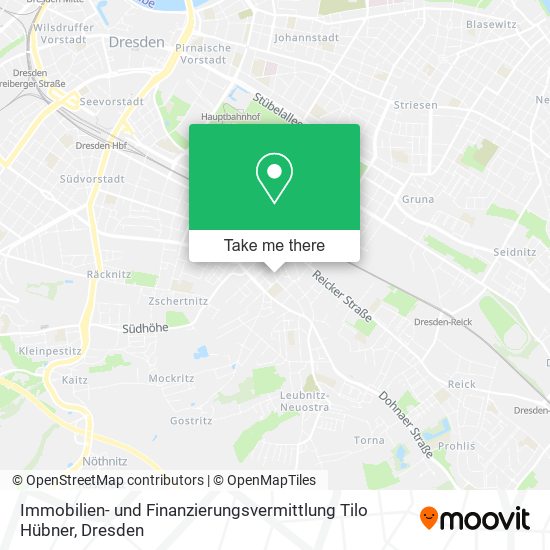 Immobilien- und Finanzierungsvermittlung Tilo Hübner map