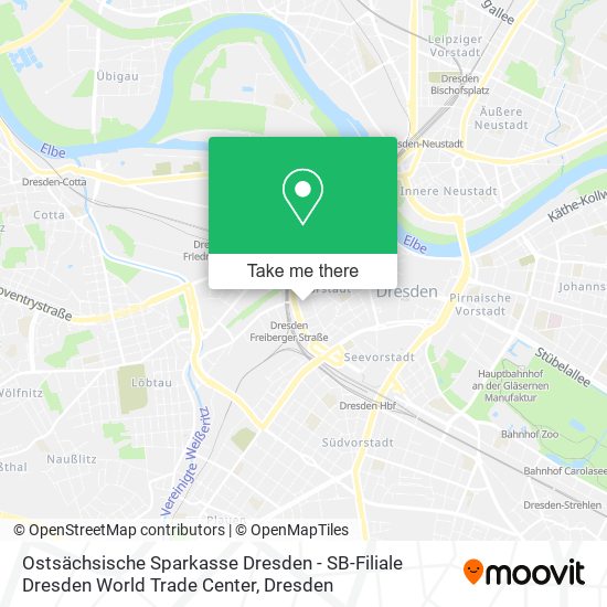 Ostsächsische Sparkasse Dresden - SB-Filiale Dresden World Trade Center map