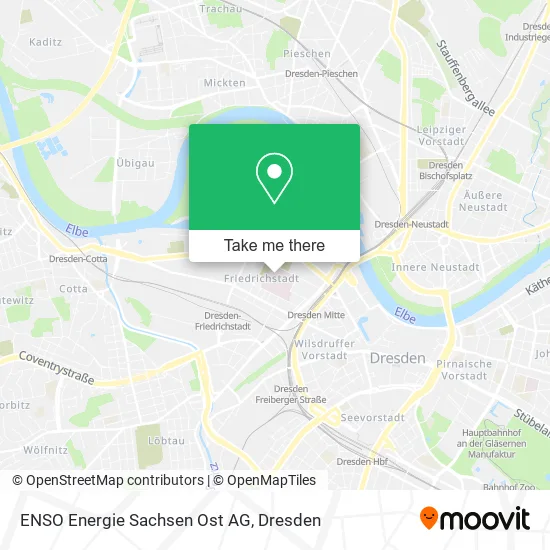 Карта ENSO Energie Sachsen Ost AG