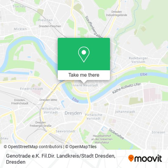 Карта Genotrade e.K. Fil.Dir. Landkreis / Stadt Dresden