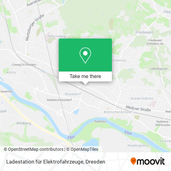 Карта Ladestation für Elektrofahrzeuge