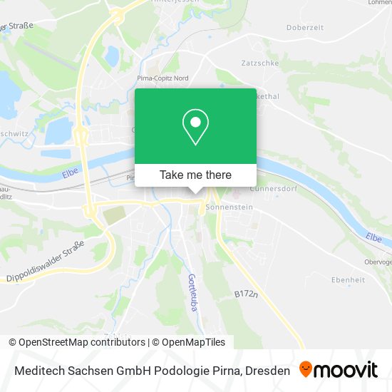 Meditech Sachsen GmbH Podologie Pirna map