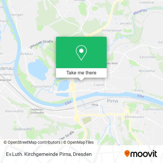 Ev.Luth. Kirchgemeinde Pirna map