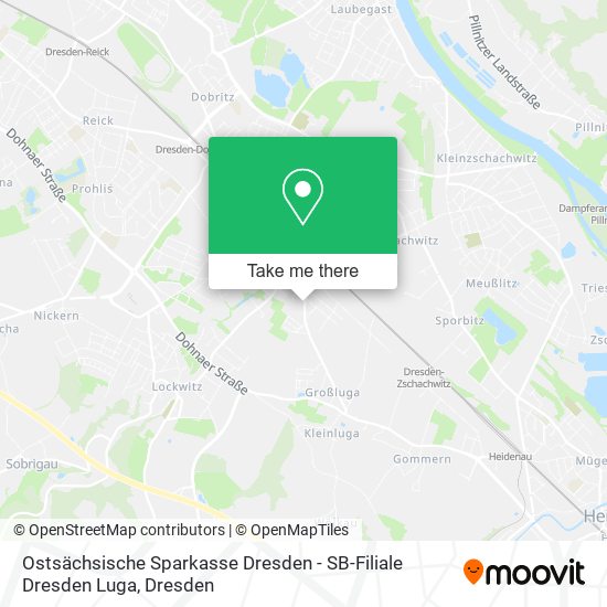 Ostsächsische Sparkasse Dresden - SB-Filiale Dresden Luga map