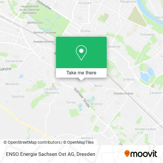Карта ENSO Energie Sachsen Ost AG