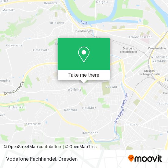 Vodafone Fachhandel map