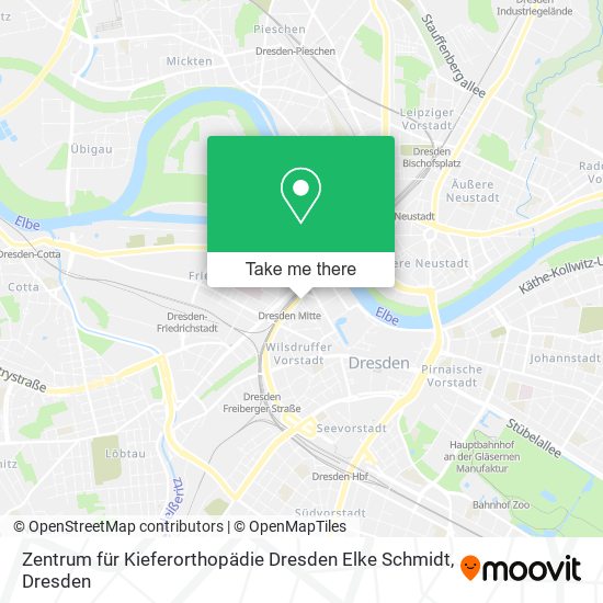 Карта Zentrum für Kieferorthopädie Dresden Elke Schmidt