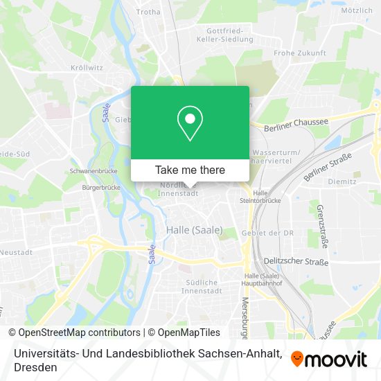 Карта Universitäts- Und Landesbibliothek Sachsen-Anhalt
