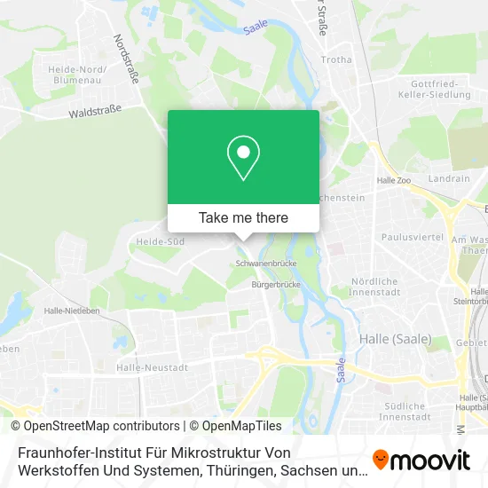 Карта Fraunhofer-Institut Für Mikrostruktur Von Werkstoffen Und Systemen