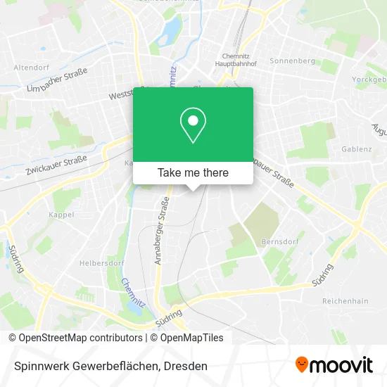Карта Spinnwerk Gewerbeflächen