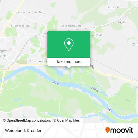 Карта Weideland