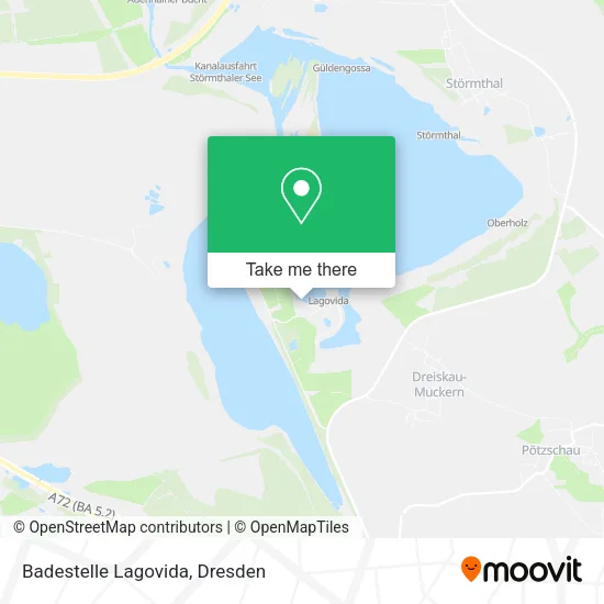 Карта Badestelle Lagovida