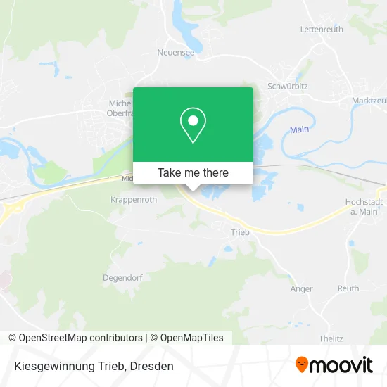 Карта Kiesgewinnung Trieb