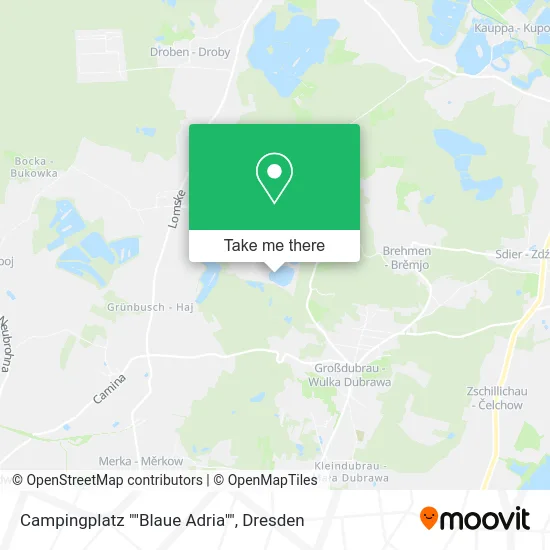 Карта Campingplatz ""Blaue Adria""