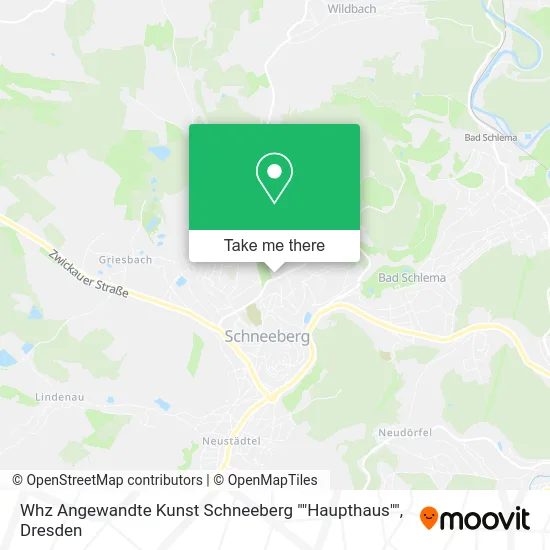 Карта Whz Angewandte Kunst Schneeberg ""Haupthaus""