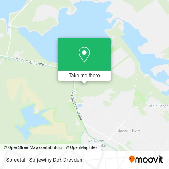 Карта Spreetal - Sprjewiny Doł