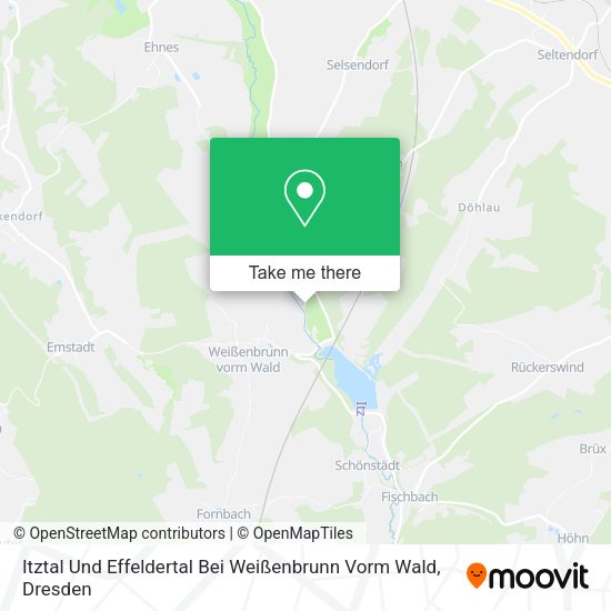 Карта Itztal Und Effeldertal Bei Weißenbrunn Vorm Wald