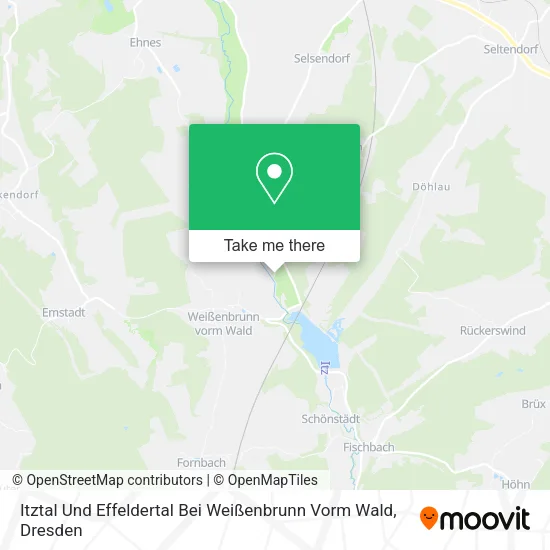 Карта Itztal Und Effeldertal Bei Weißenbrunn Vorm Wald