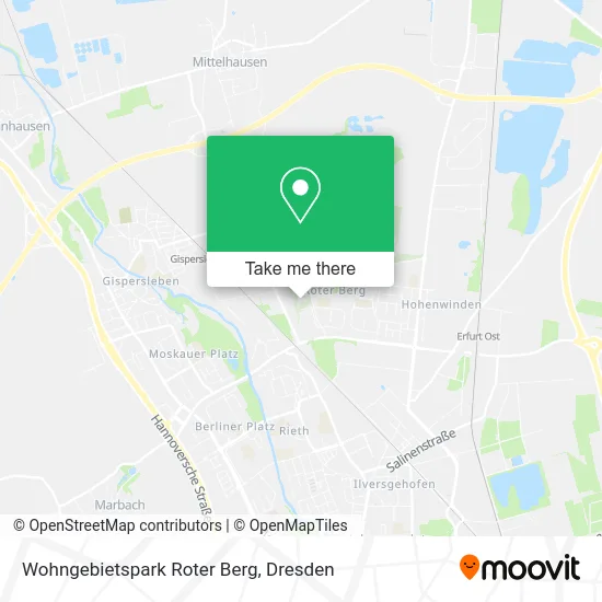 Карта Wohngebietspark Roter Berg