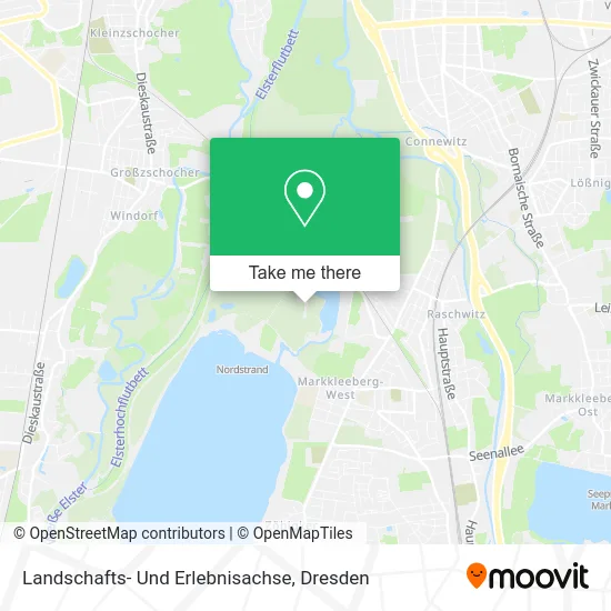 Карта Landschafts- Und Erlebnisachse