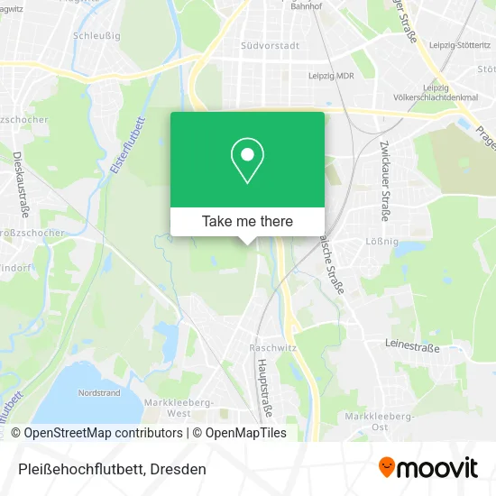 Карта Pleißehochflutbett