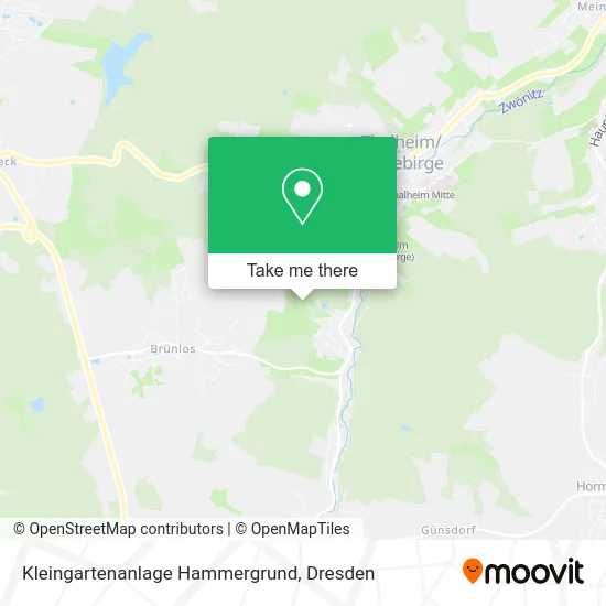 Карта Kleingartenanlage Hammergrund