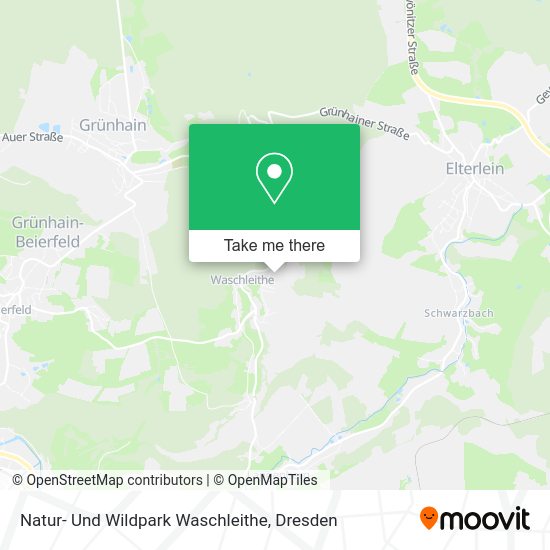 Карта Natur- Und Wildpark Waschleithe