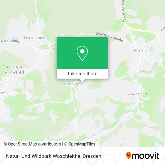 Карта Natur- Und Wildpark Waschleithe