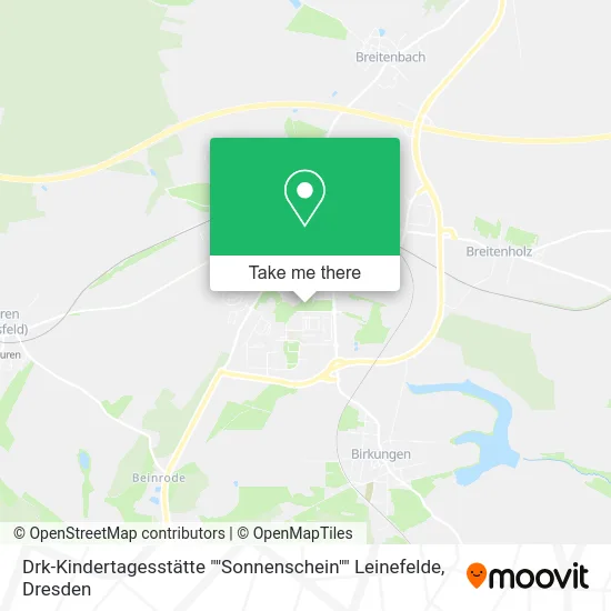 Drk-Kindertagesstätte ""Sonnenschein"" Leinefelde map