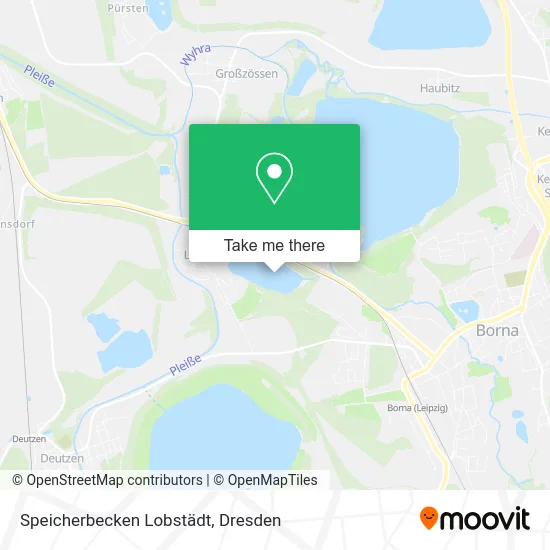 Карта Speicherbecken Lobstädt