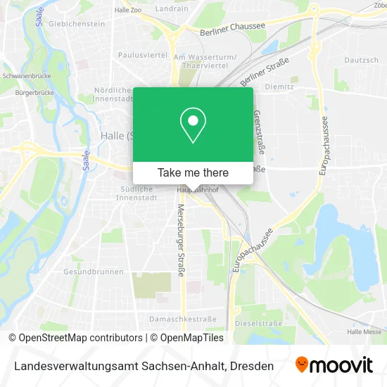 Карта Landesverwaltungsamt Sachsen-Anhalt