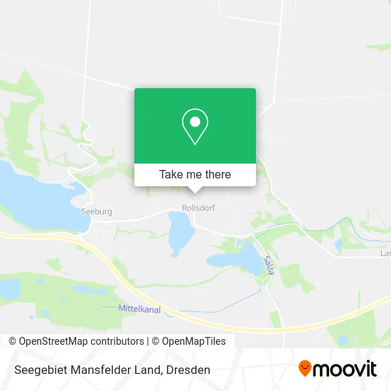 Карта Seegebiet Mansfelder Land