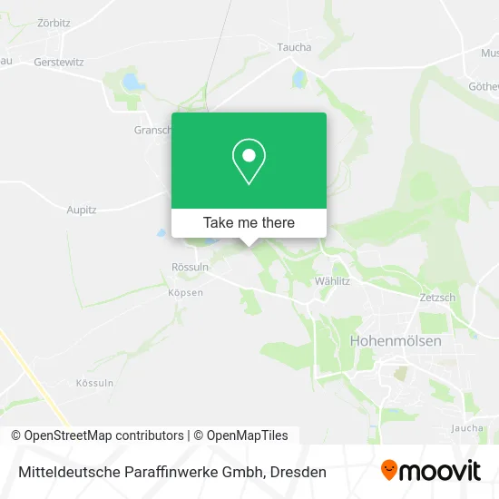 Карта Mitteldeutsche Paraffinwerke Gmbh