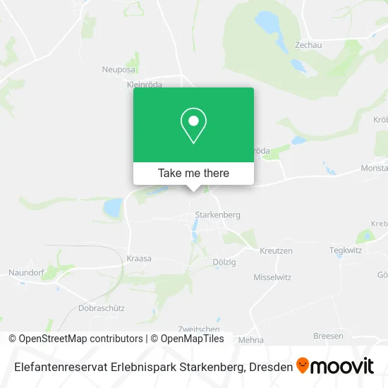 Карта Elefantenreservat Erlebnispark Starkenberg