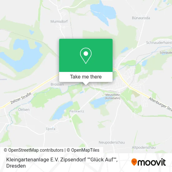 Карта Kleingartenanlage E.V. Zipsendorf ""Glück Auf""