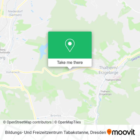 Карта Bildungs- Und Freizeitzentrum Tabakstanne