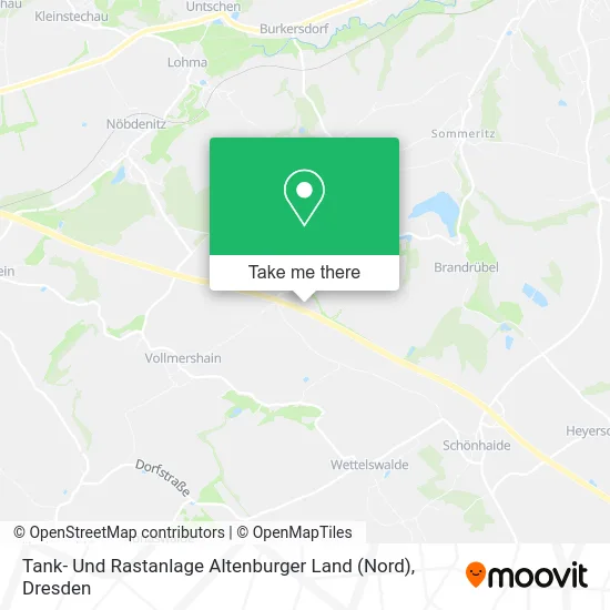 Карта Tank- Und Rastanlage Altenburger Land (Nord)