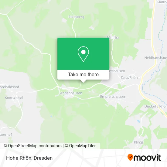 Карта Hohe Rhön